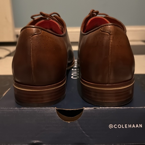 Cole Haan Washington Grand Laser Wing Oxford- British Tan- Lava-EG SZ -10 - Picture 4 of 12